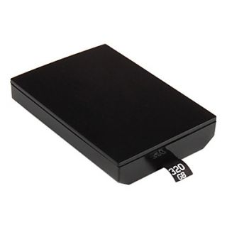 Plastic 320GB Hard Drive Disk Case for Xbox 360 Slim (Black)