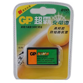 USD $ 11.09   High Power 9V 200mAh Rechargeable Battery,