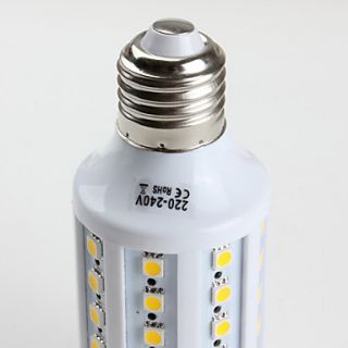 USD $ 13.99   E27 60 SMD 5050 10W 800LM 2800 3300K Warm White LED Corn