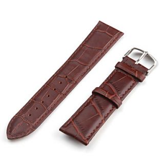 USD $ 2.99   Unisex Genuine Leather Watch Strap 20MM (Brown),