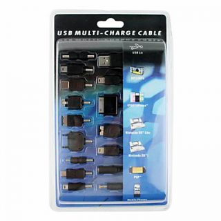 Multi USB Charging Cable for HTC, Samsung, LG, NOKIA, iPhone, iPod and