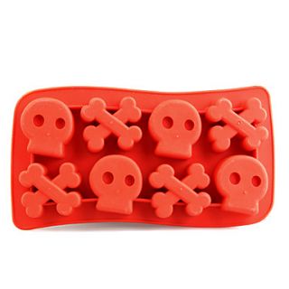 USD $ 5.19   Funny Bone and Skull Shaped Silicone Ice Tray Mold,