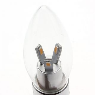 E27 3W 6x5630 SMD 240 270lm 3000 3500K Warm White Light Bulb Candle