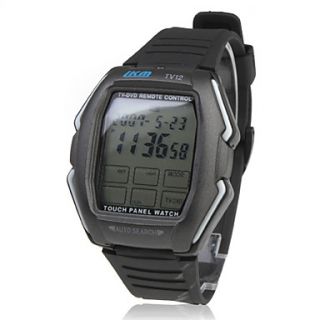 USD $ 6.59   Touch Screen Remote Control Automatic Wrist Watch   Black