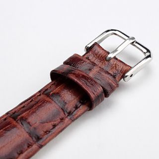 USD $ 3.59   Unisex Genuine Leather Watch Strap 16MM(Brown),