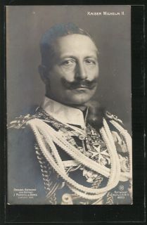German WWI Kaiser Wilhelm in Gala Uniform with Decorations Photo