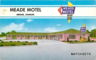 Meade Kansas Meade Motel Postcard