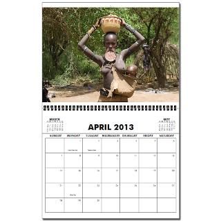 African Tribes 2013 2013 Wall Calendar by worldtravelshop