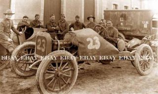 WWI US Army Gis and Their 23 Hot Rod Rat Rod Roadster Race Car Racing