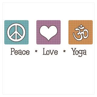 Wall Art  Posters  Peace Love Yoga Poster