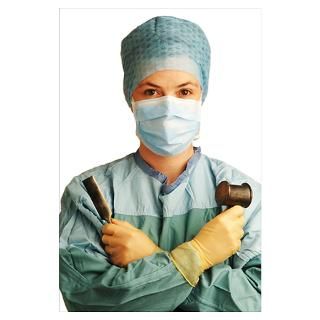 Wall Art  Posters  Female orthopedic surgeon Poster