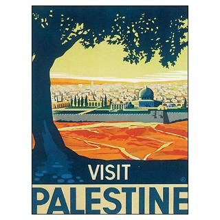 Vintage Palestine Travel Post Poster