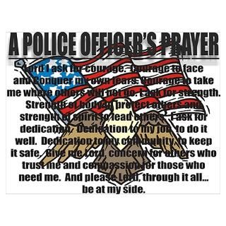 Wall Art  Posters  POLICE OFFICERS PRAYER Poster