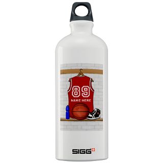 Personalized Basketball Jerse Sigg Water Bottle