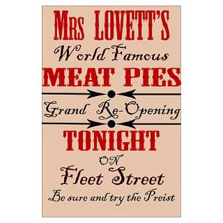 Mrs. Lovetts meat pie Grand opening Poster