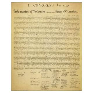 Declaration of Independence Reproduction Poster