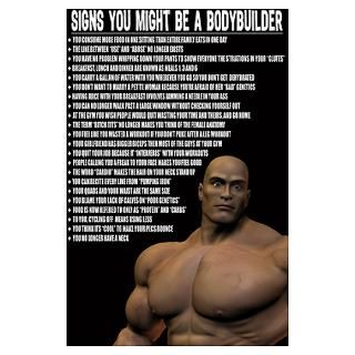 Wall Art  Posters  Signs You Might Be A Bodybuilder