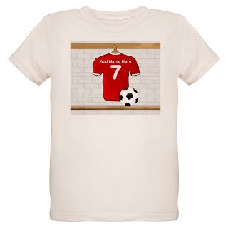 Customisable Football Gifts  Customisable Football T shirts  Red