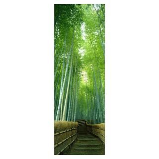 Path Through Bamboo Forest Kyoto Japan Poster