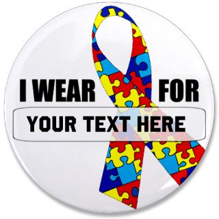 Asd Gifts  Asd Buttons  Ribbon forPersonalizable 3.5 Button