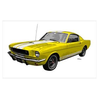 1965 Mustang GT 350 Yellow Wall Art