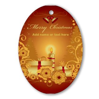 Candle Gifts  Candle Seasonal  Luxury gold and red Merry Chr