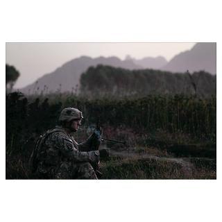 US Army 101st Airborne Operates in Restive Area of Poster