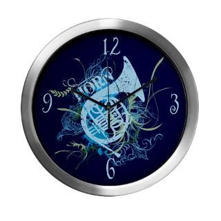 Neon French Horn Wall Clock by N50Design