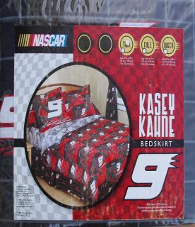 Kasey Kahne 9 Car Racing Black Twin Size Bed Skirt Bedding New