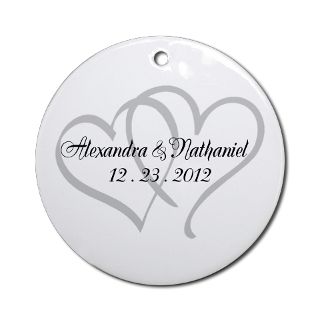Platinum Perz Intertwined Hearts Ornament (Round) by TheKnottedPalm