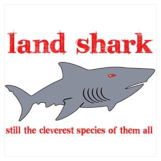 Wall Art  Posters  Land Shark Poster