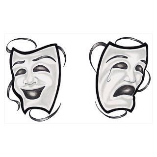 Wall Art  Posters  Comedy Tragedy Masks Poster