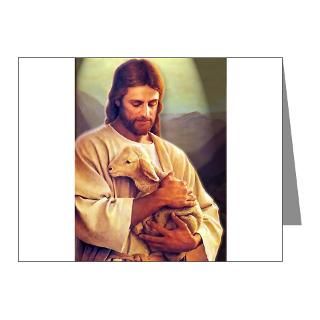 Jesus Holding Lamb Note Cards (Pk of 20)