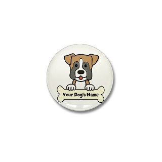 Boxer Art Gifts  Boxer Art Buttons  Personalized Boxer Mini