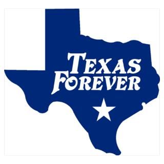 Wall Art  Posters  Texas Forever (Blue   Cutout