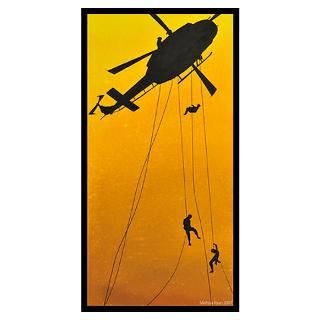 ch 146 griffon troops rappelling Poster