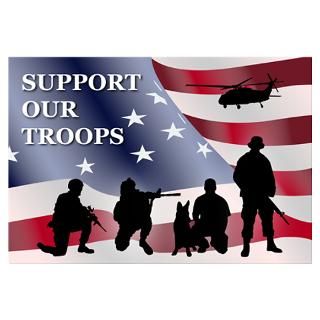 Wall Art  Posters  Support our Troops Wall Art