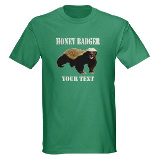 Animal Gifts  Animal T shirts  Honey Badger Customized T Shirt
