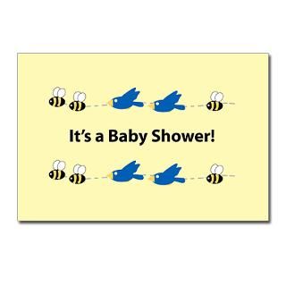Birds and Bees Baby Shower Postcards (Package of