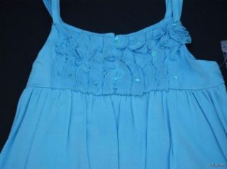 Kate Mack Biscotti Blue Bubble Dress Size 6 New