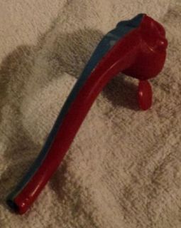 Vintage Hard Plastic Mickey Mouse Bubble Pipe Red Blue