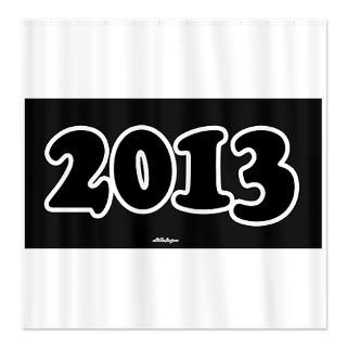 2013 License Plate Shower Curtain