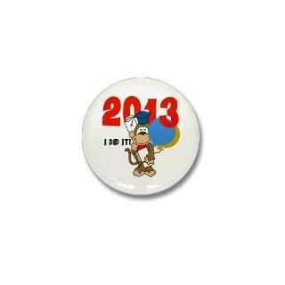 2013 Gifts  2013 Buttons  Monkey Graduation 2013 Mini Button
