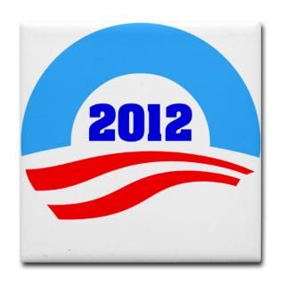 2012 Obama Logo Tile Coaster