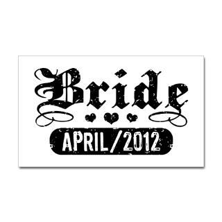 Stickers  Bride April 2012 Sticker (Rectangle