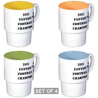 2011 Fantasy Football Champion 2 Coffee Cups