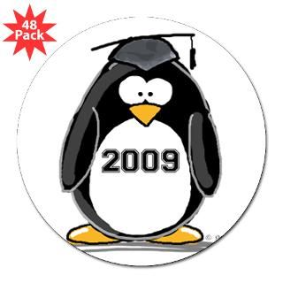 2009 Graduation Penguin Round Sticker for $30.00