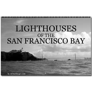 Black + White SF Bay Lighthouses Oversized 2008
