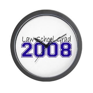 Law School Grad 2008 (Blue) Wall Clock for $18.00