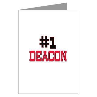 Number 1 DEACON Greeting Cards (Pk of 10